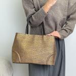 Сумка женская кожаная золото FM1063I