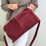 Сумка жіноча шкіряна марсала FM1612J