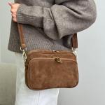 Сумка женская кожаная коричневая FM1239R