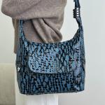 Сумка женская кожаная синяя FM1743B