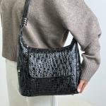 Сумка женская кожаная черная FM1743D