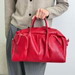 Сумка женская кожаная красная FM1760B