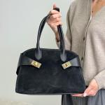 Сумка жіноча шкіряна чорна FM1761B