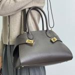 Сумка жіноча шкіряна шоколадна FM1761C