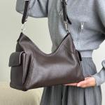 Сумка женская кожаная шоколадная FM1764C