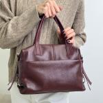 Сумка женская кожаная марсала FM1234F