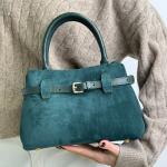 Сумка жіноча шкіряна смарагдова FM1571G