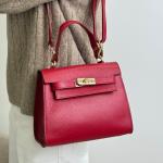 Сумка жіноча шкіряна червона FM1360G
