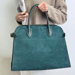 Сумка женская кожаная изумрудная FM1487G