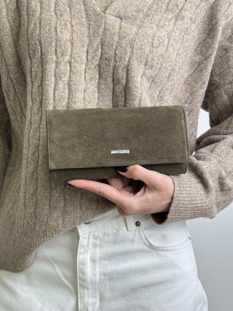 Гаманець жіночий шкіряний оливковий FM0987E