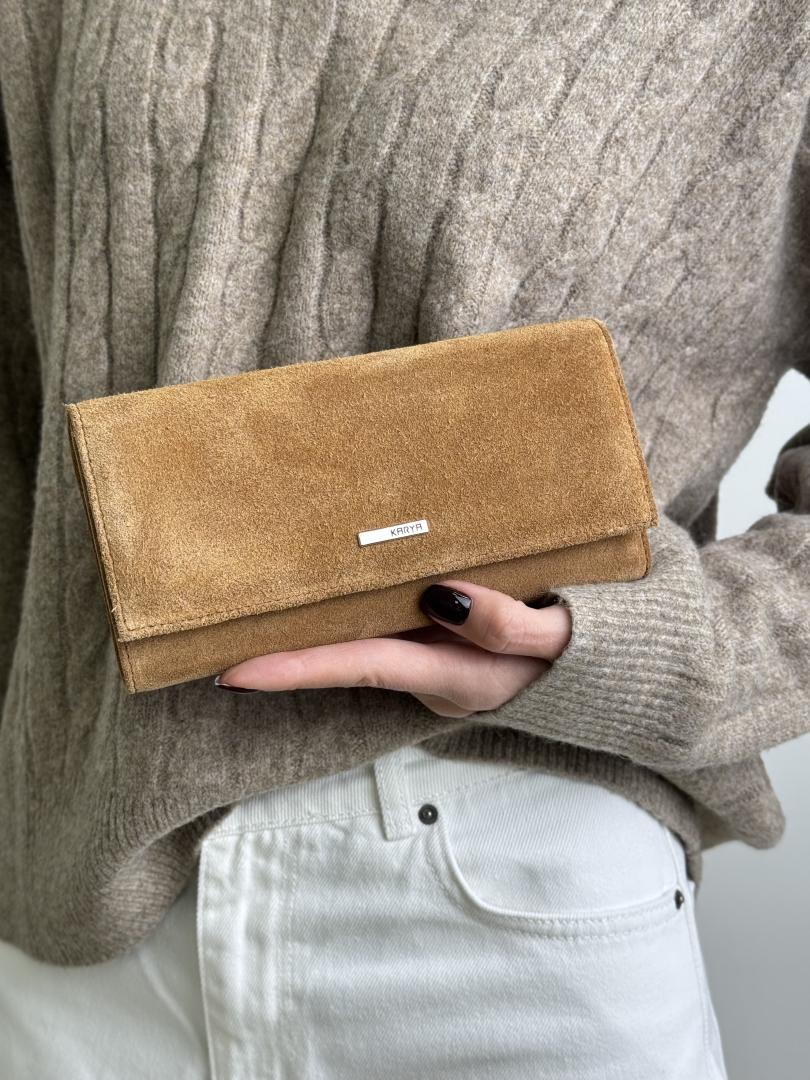 Гаманець жіночий шкіряний карамельний FM0987G