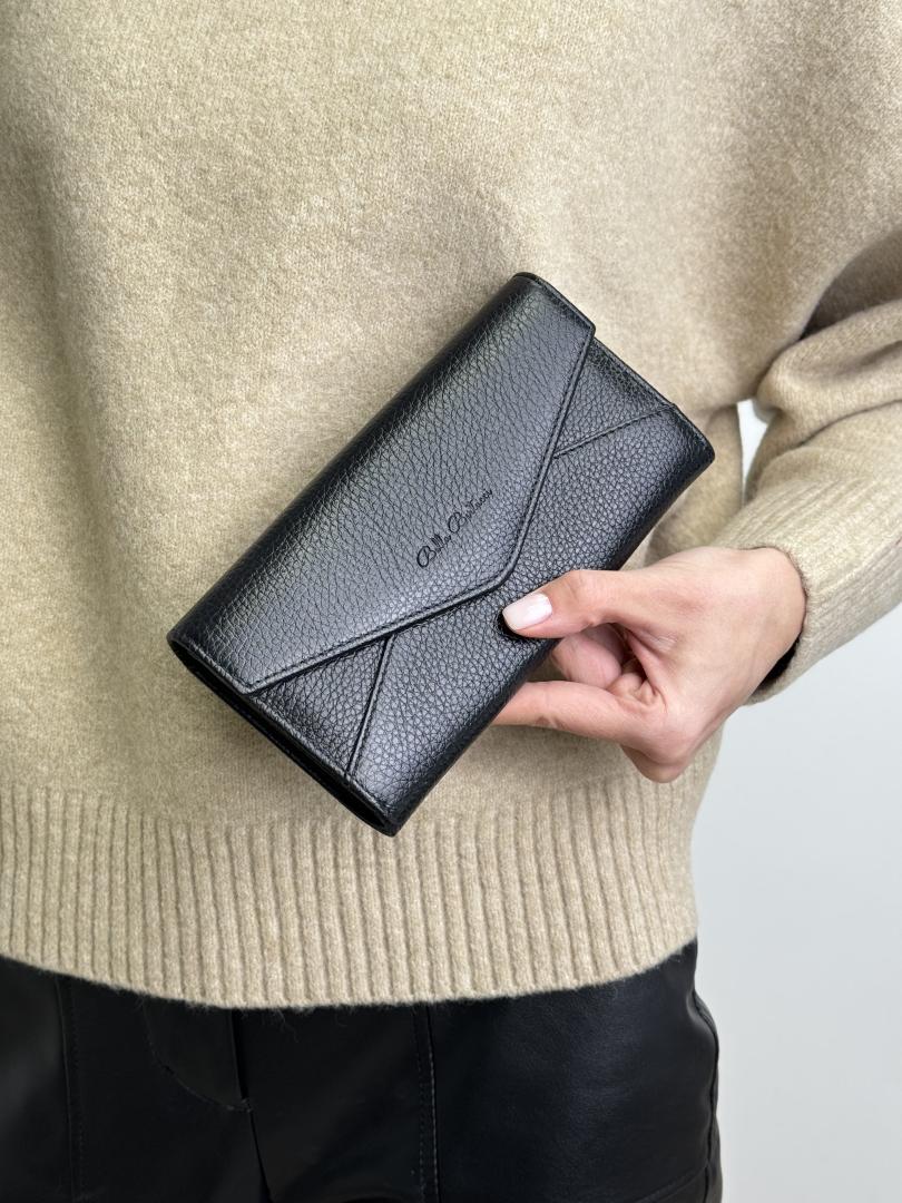 Кошелек женский кожаный черный FM1284H