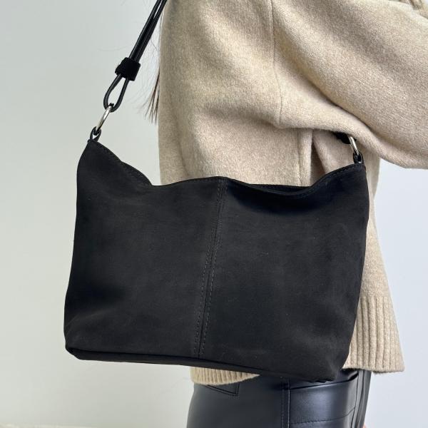 Сумка женская кожаная черная FM1000AE