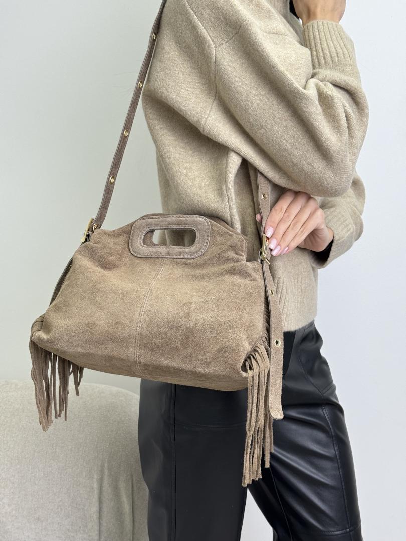 Сумка женская кожаная бежевая FM1766C