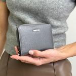 Кошелек женский кожаный графит FM1167H