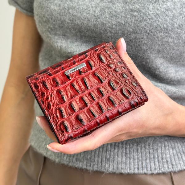 Кошелек женский кожаный красный FM1407F