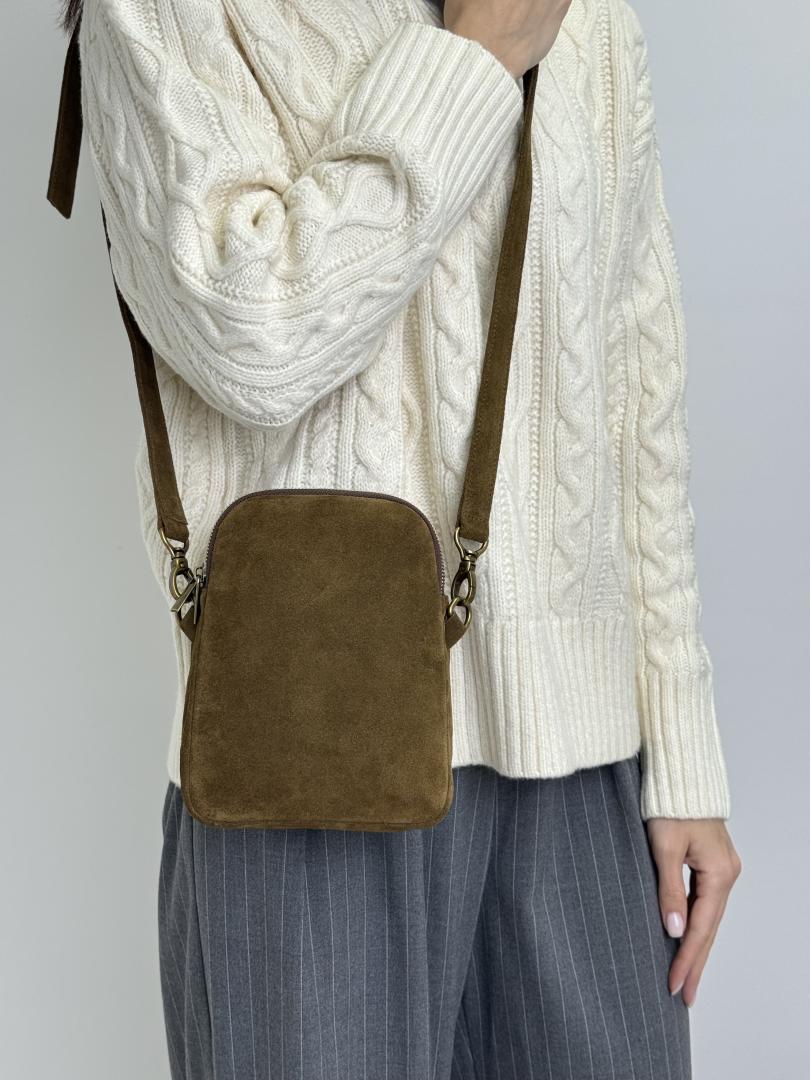 Сумка женская кожаная оливковая FM1714H