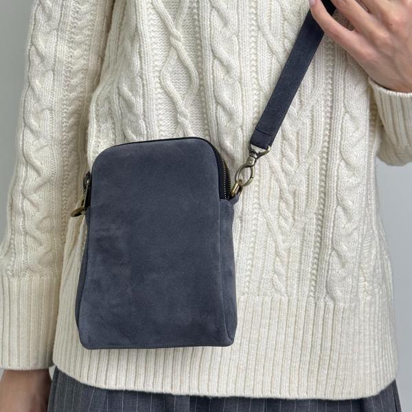 Сумка женская кожаная графит FM1714I