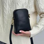 Сумка жіноча шкіряна чорна FM1714J