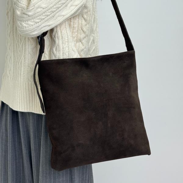 Сумка женская кожаная шоколадная FM1579E