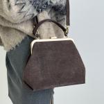 Сумка жіноча шкіряна шоколадна FM1742E