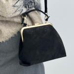 Сумка жіноча шкіряна чорна FM1742G