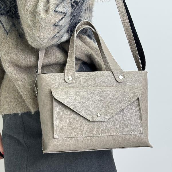 Сумка женская кожаная бежевая FM1770B