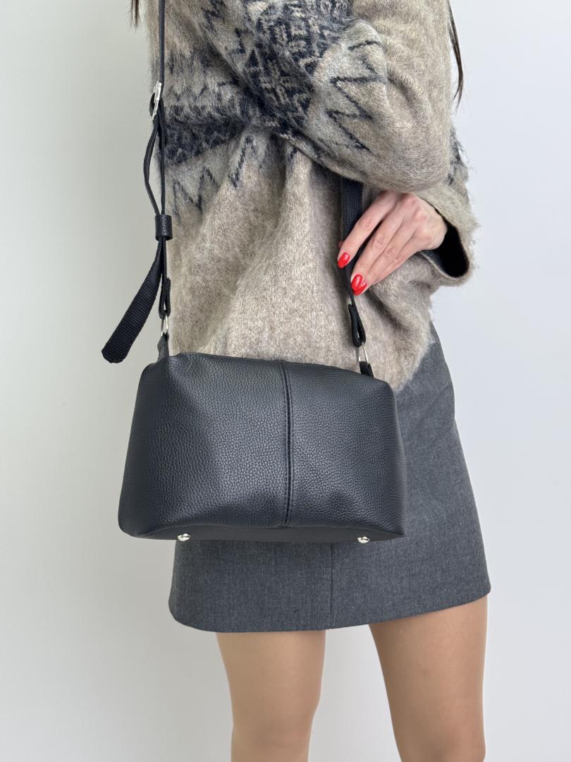 Сумка женская кожаная черная FM1772C