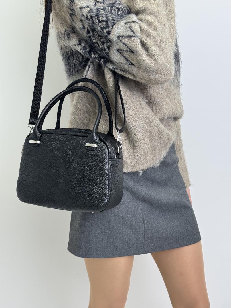 Сумка женская кожаная черная FM1773A