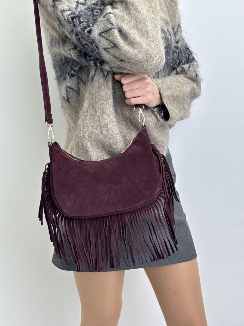 Сумка жіноча шкіряна марсала FM1775C