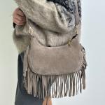 Сумка жіноча шкіряна тауп FM1775E