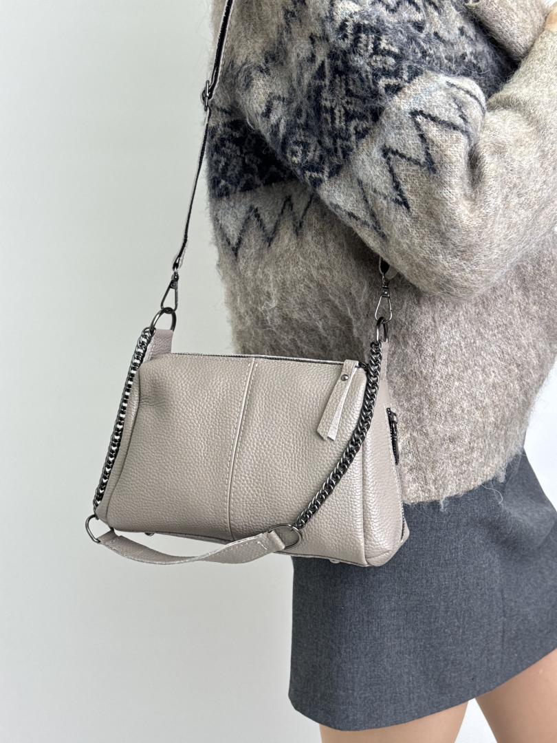 Сумка жіноча шкіряна бежева FM1776B