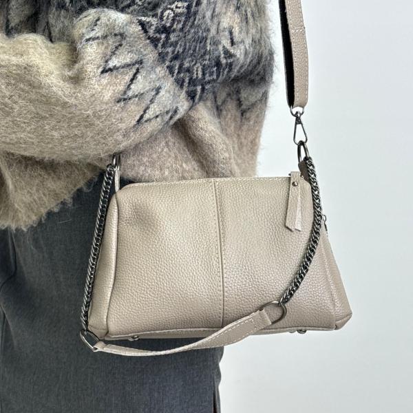 Сумка жіноча шкіряна бежева FM1776B