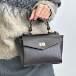 Сумка жіноча шкіряна шоколадна FM1101AC