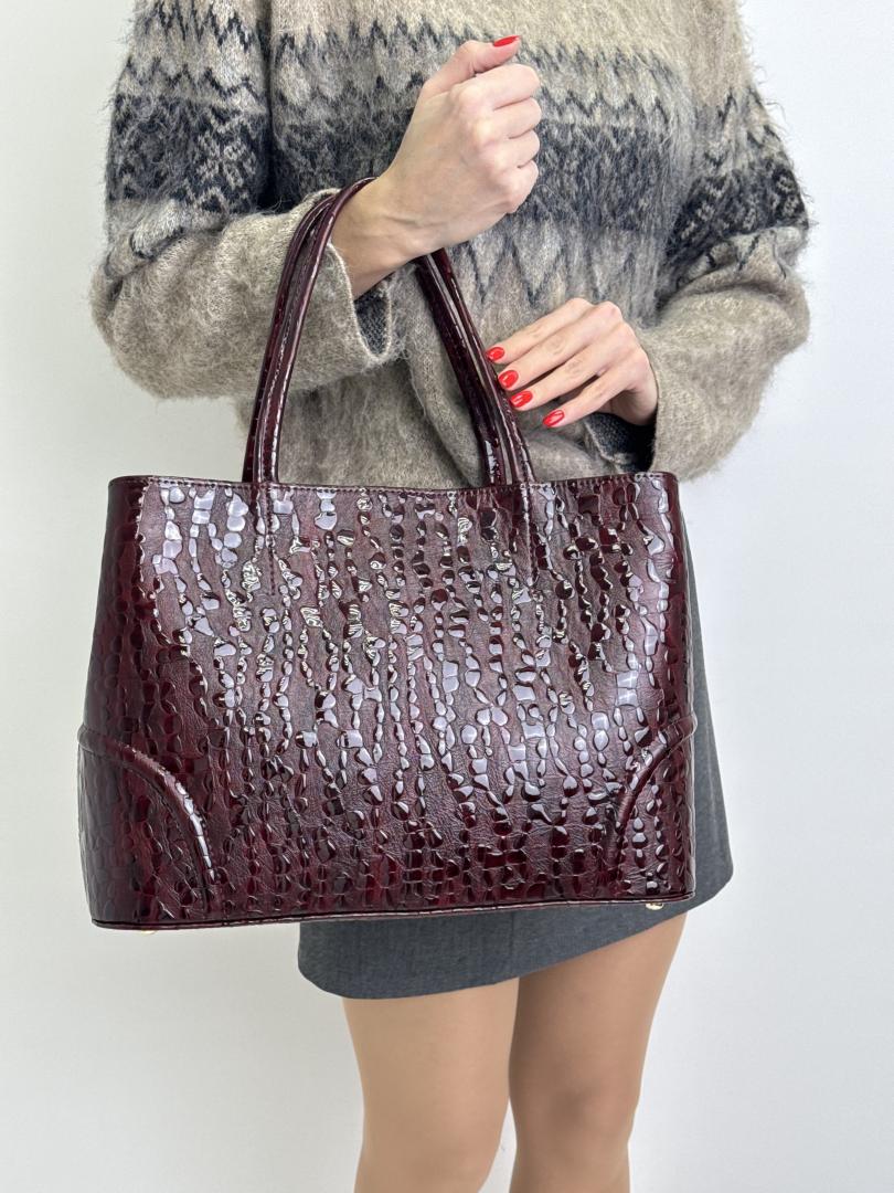 Сумка женская кожаная марсала FM1063V