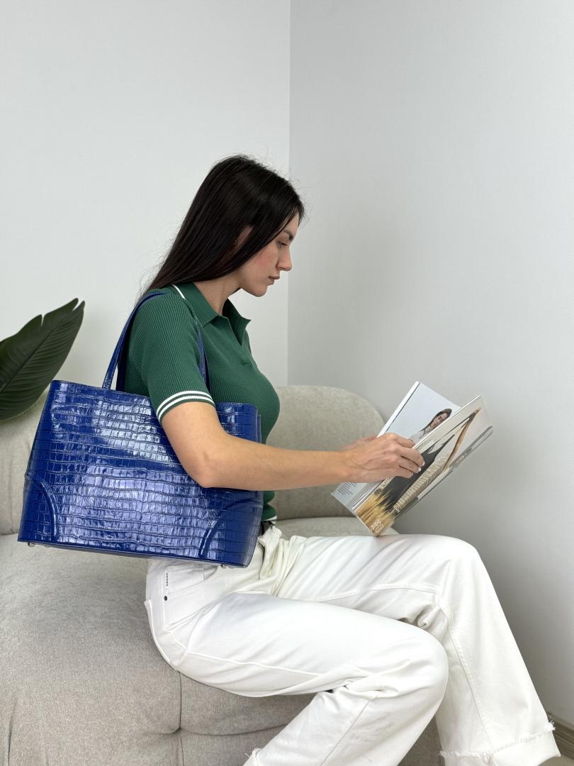 Сумка женская кожаная джинс FM1063AB