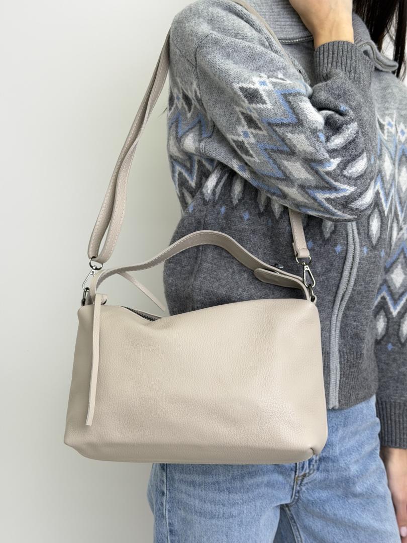 Сумка женская кожаная бежевая FM1602G