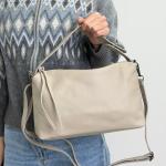 Сумка женская кожаная бежевая FM1602G