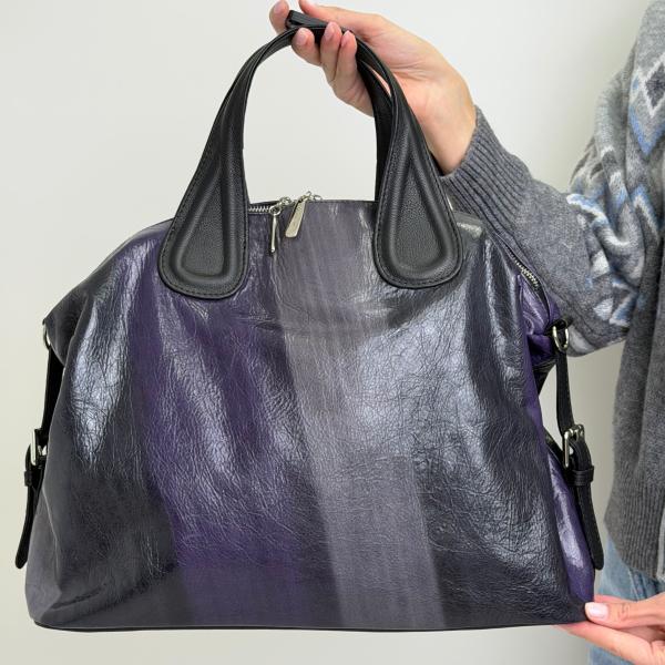 Сумка жіноча шкіряна чорна FM1240AM