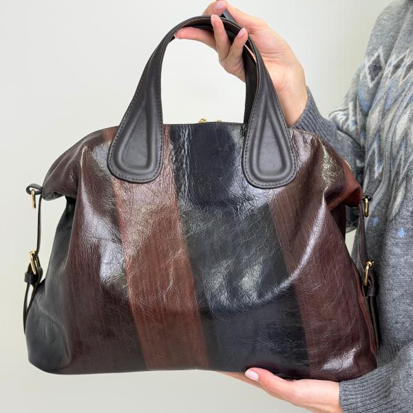 Сумка жіноча шкіряна шоколадна FM1240AN