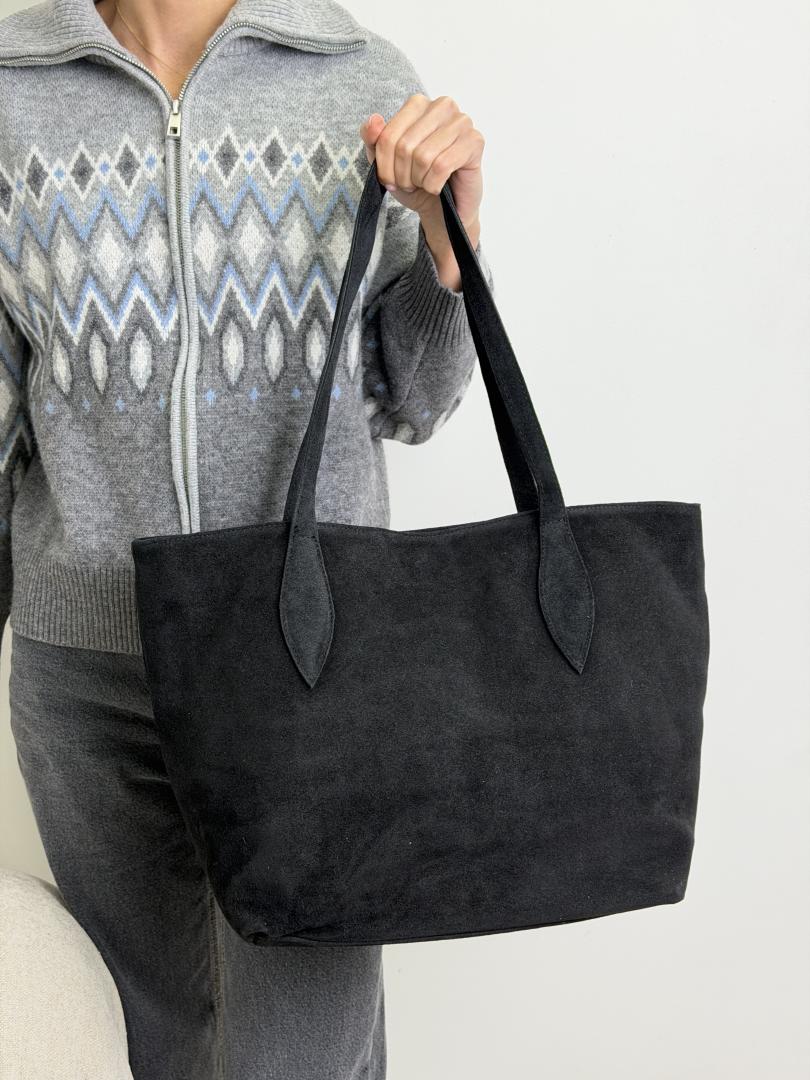 Сумка женская кожаная черная FM1726C