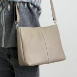 Сумка женская кожаная бежевая FM1778A