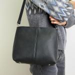 Сумка женская кожаная черная FM1778B