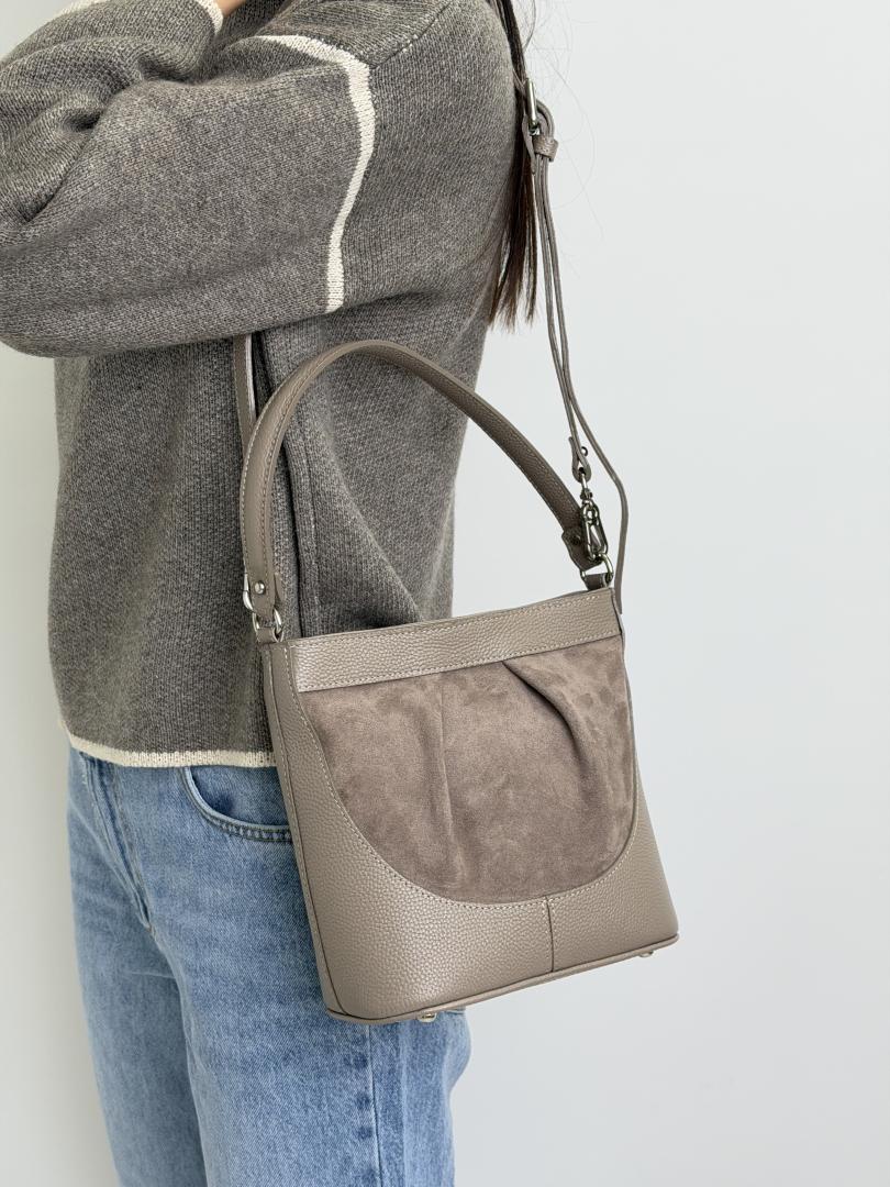 Сумка женская кожаная тауп FM1779B