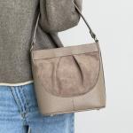 Сумка женская кожаная тауп FM1779B