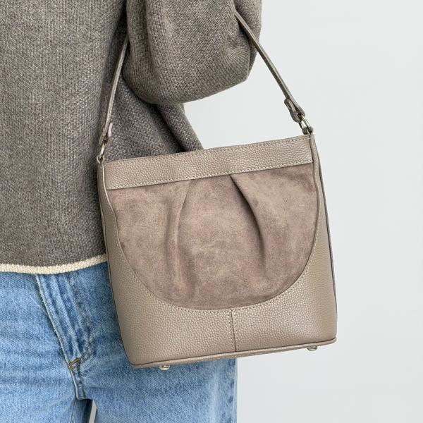 Сумка женская кожаная тауп FM1779B