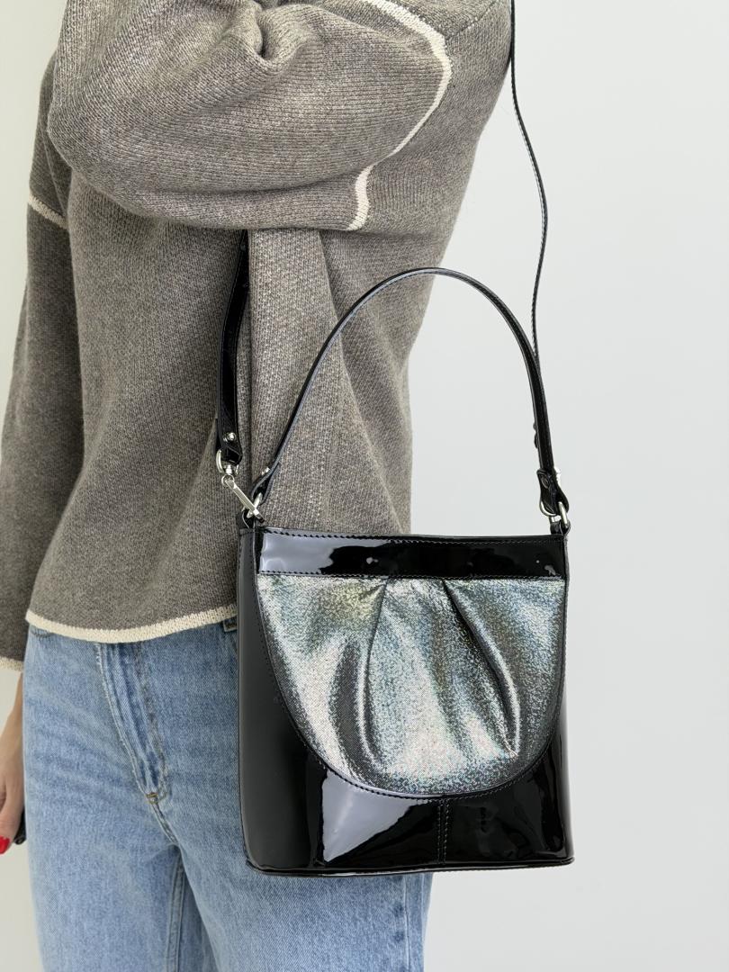 Сумка женская кожаная черная FM1779C