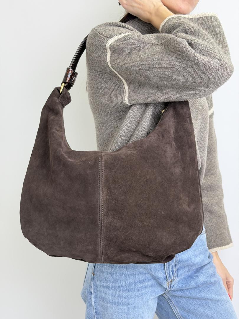 Сумка женская кожаная шоколадная FM1780B