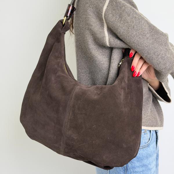 Сумка женская кожаная шоколадная FM1780B