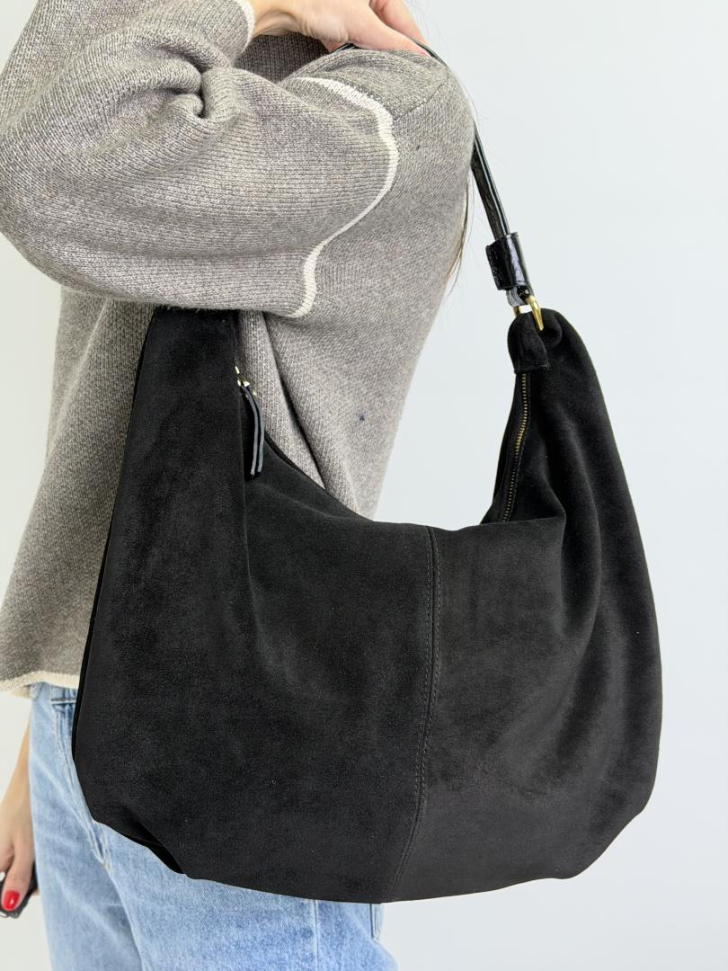 Сумка женская кожаная черная FM1780C